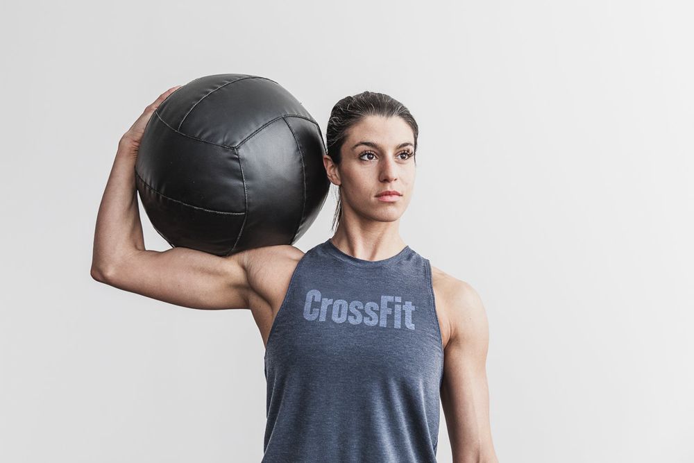 NOBULL Crossfit® High-Neck Tank Üstleri Bayan - Lacivert - Turkiye (FET-456217)